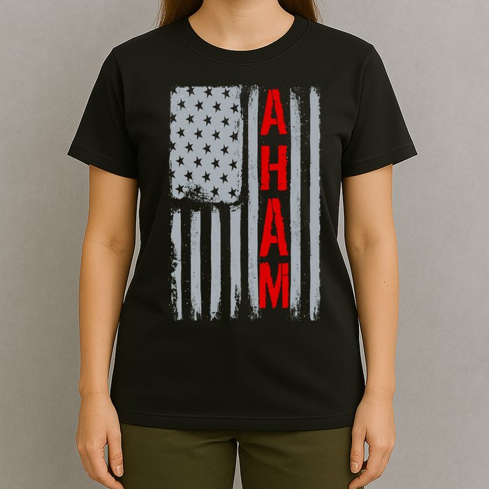 A. Ham Hamilton USA Vintage Flag T-Shirt