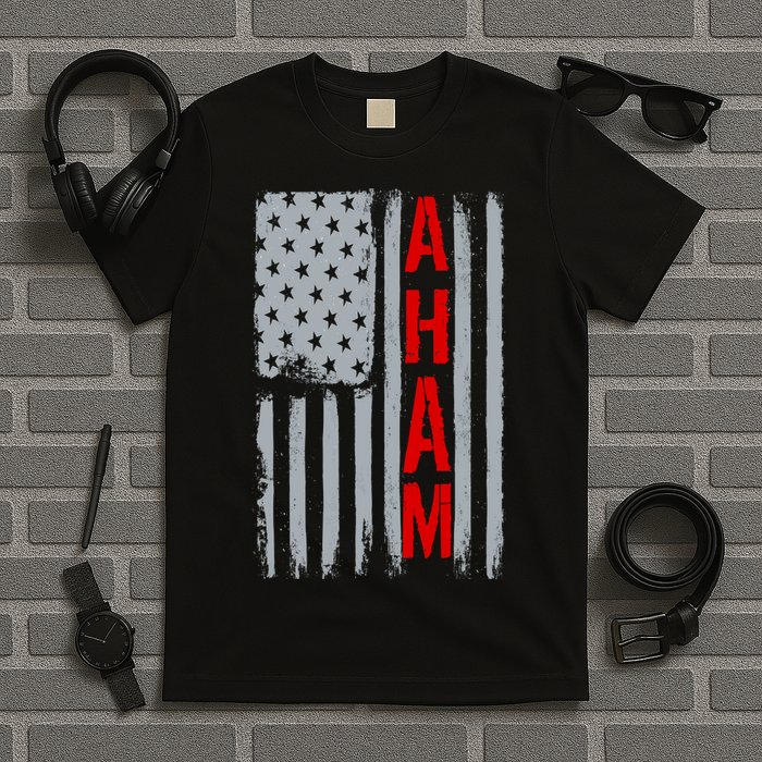 A. Ham Hamilton USA Vintage Flag T-Shirt