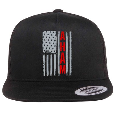 A. Ham Hamilton USA Vintage Flag Flatbill Hat