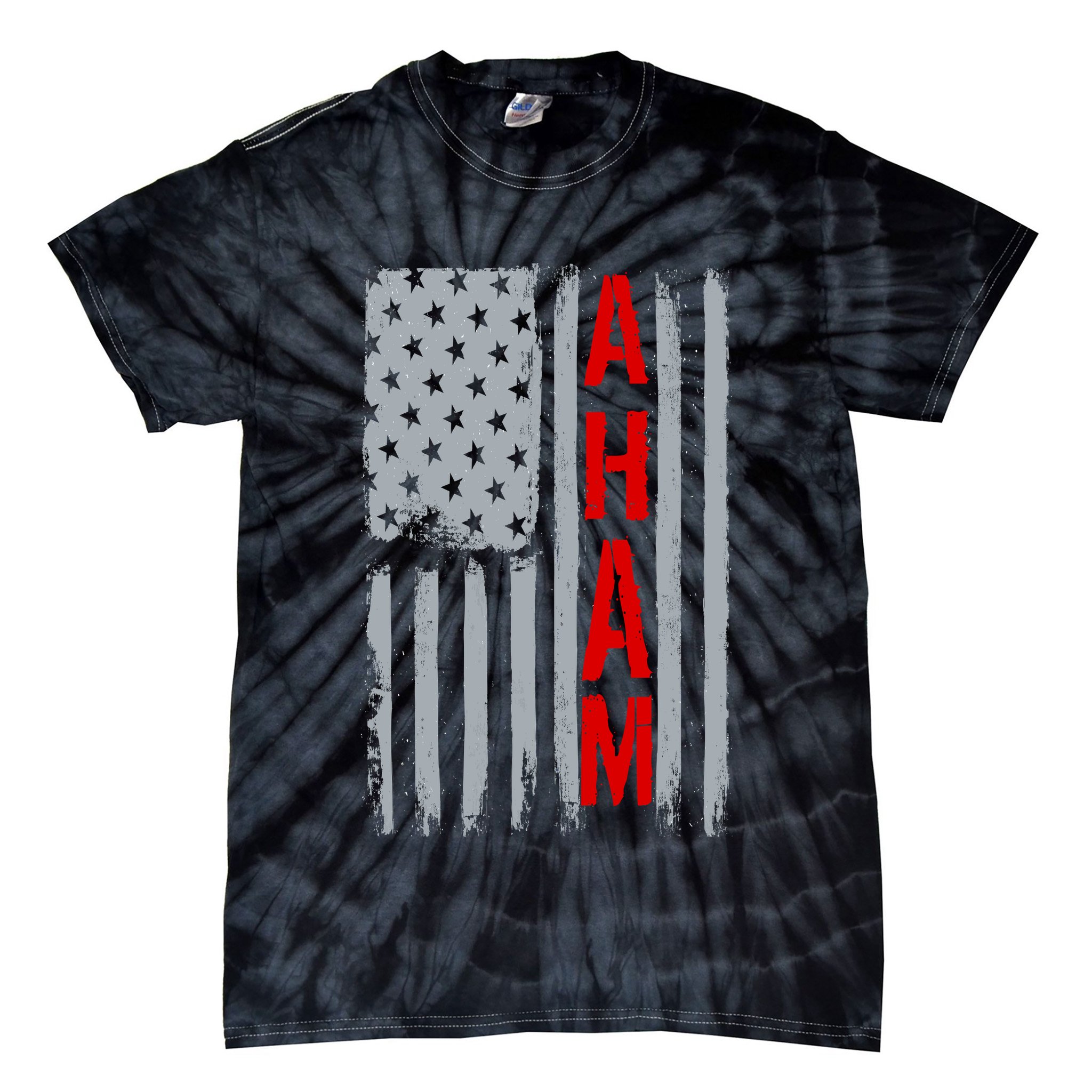 A. Ham Hamilton USA Vintage Flag Tie-Dye T-Shirt