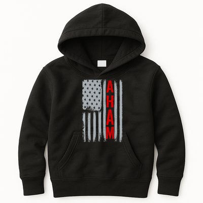 A. Ham Hamilton USA Vintage Flag Kids Hoodie