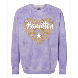 A. Hamilton Golden Heart Colorblast Crewneck Sweatshirt