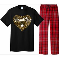 A. Hamilton Golden Heart Pajama Set