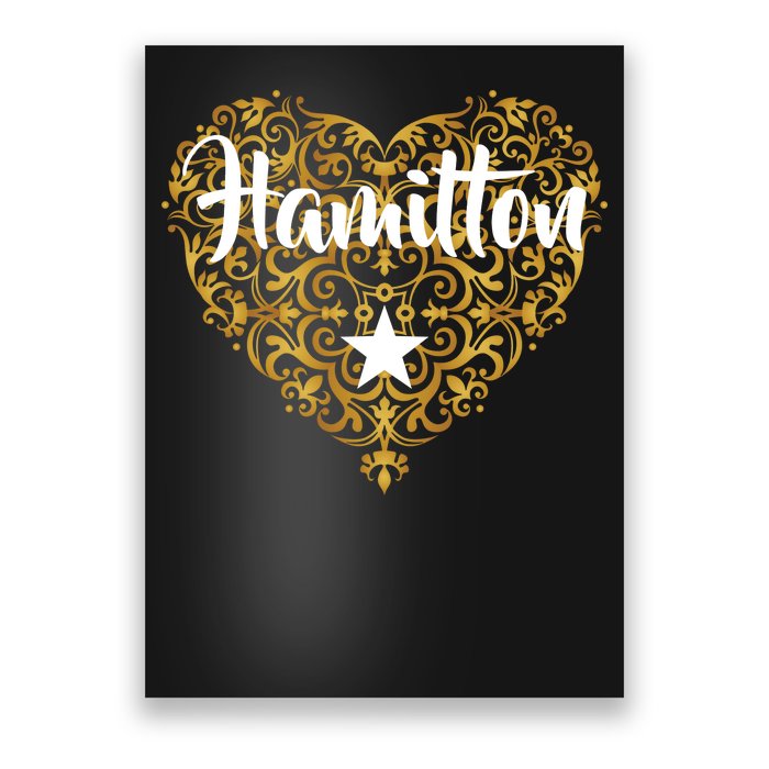 A. Hamilton Golden Heart Poster