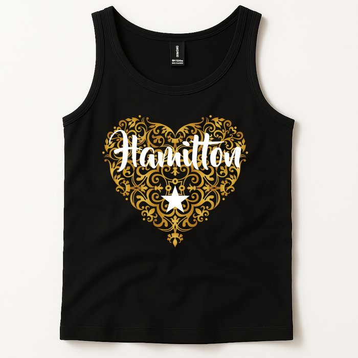A. Hamilton Golden Heart Tank Top