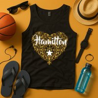A. Hamilton Golden Heart Tank Top