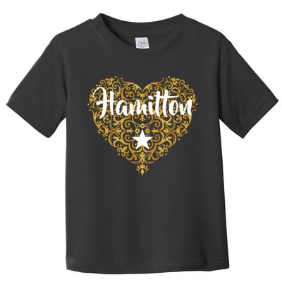 A. Hamilton Golden Heart Toddler T-Shirt