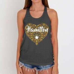 A. Hamilton Golden Heart Women's Knotted Racerback Tank