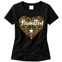 A. Hamilton Golden Heart Womens T-Shirt