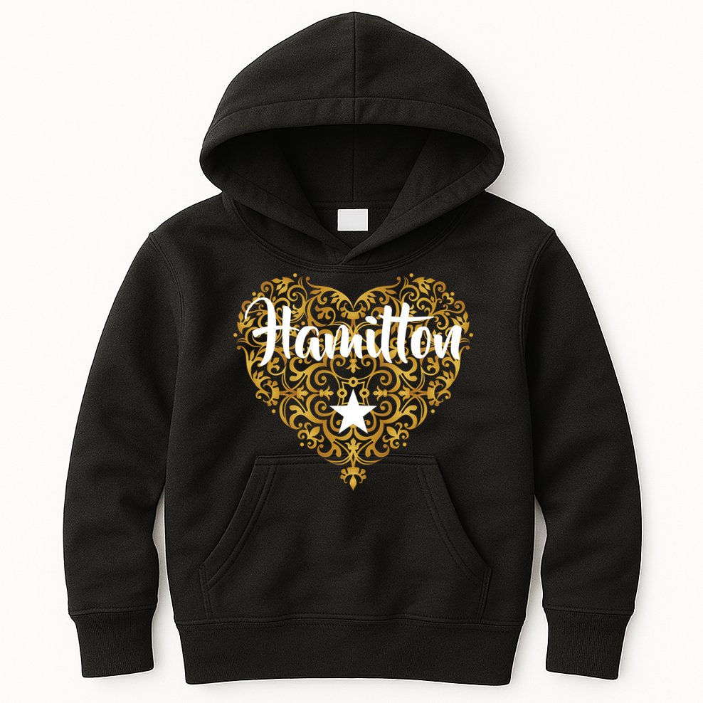A. Hamilton Golden Heart Kids Hoodie
