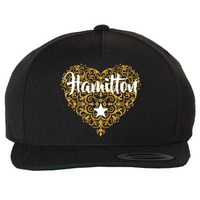 A. Hamilton Golden Heart Wool Snapback Cap