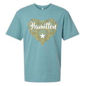 A. Hamilton Golden Heart Sueded Cloud Jersey T-Shirt