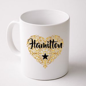 A. Hamilton Golden Heart Coffee Mug