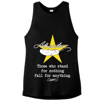A. Hamilton Those Who Stand For Nothing Fall For Anything Ladies PosiCharge Tri-Blend Wicking Tank