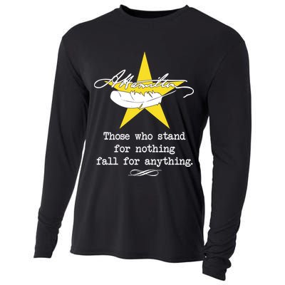 A. Hamilton Those Who Stand For Nothing Fall For Anything Cooling Performance Long Sleeve Crew