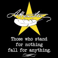A. Hamilton Those Who Stand For Nothing Fall For Anything Cropped Pullover Crew