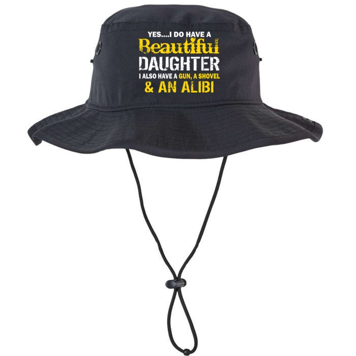 A Beautiful Daughter Also Have A Gun Shovel Alibi Legacy Cool Fit Booney Bucket Hat