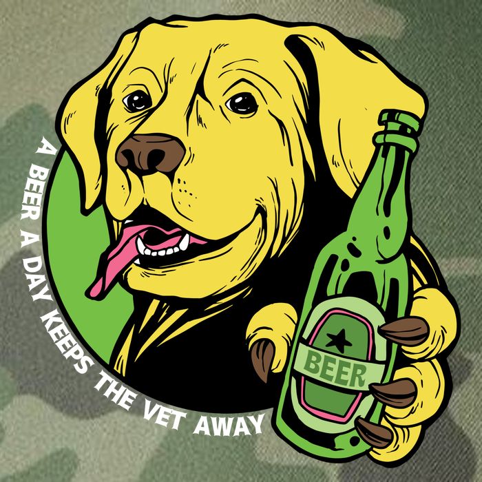 A Beer A Day Keeps The Vet Away Dog Legacy Tie Dye Trucker Hat