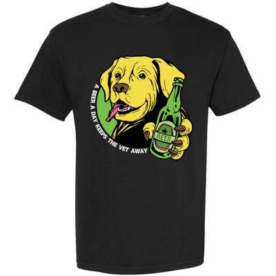 A Beer A Day Keeps The Vet Away Dog Garment-Dyed Heavyweight T-Shirt
