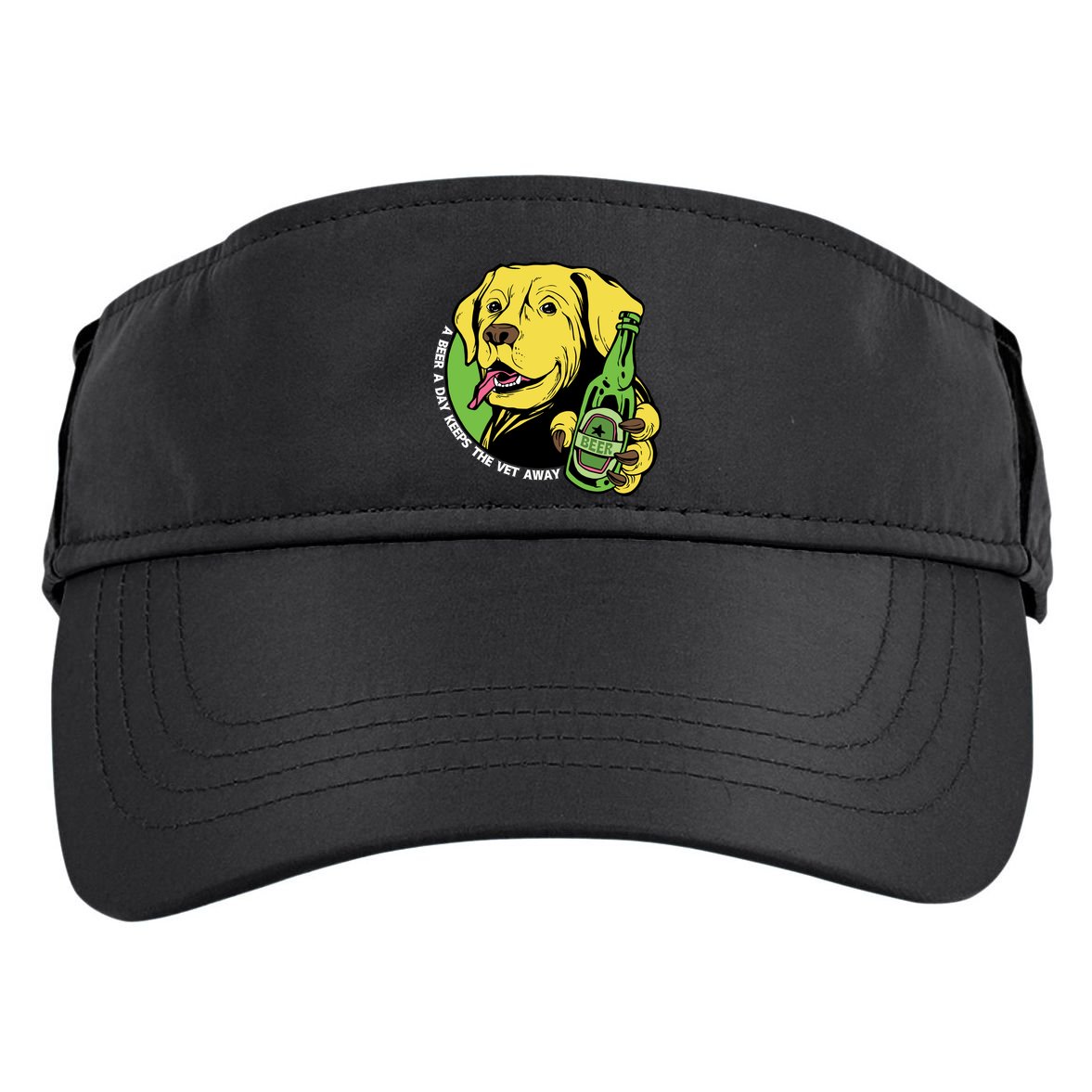 A Beer A Day Keeps The Vet Away Dog Adult Drive Performance Visor