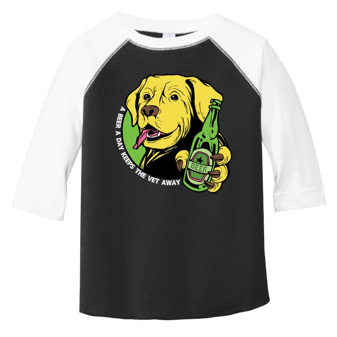 A Beer A Day Keeps The Vet Away Dog Toddler Fine Jersey T-Shirt