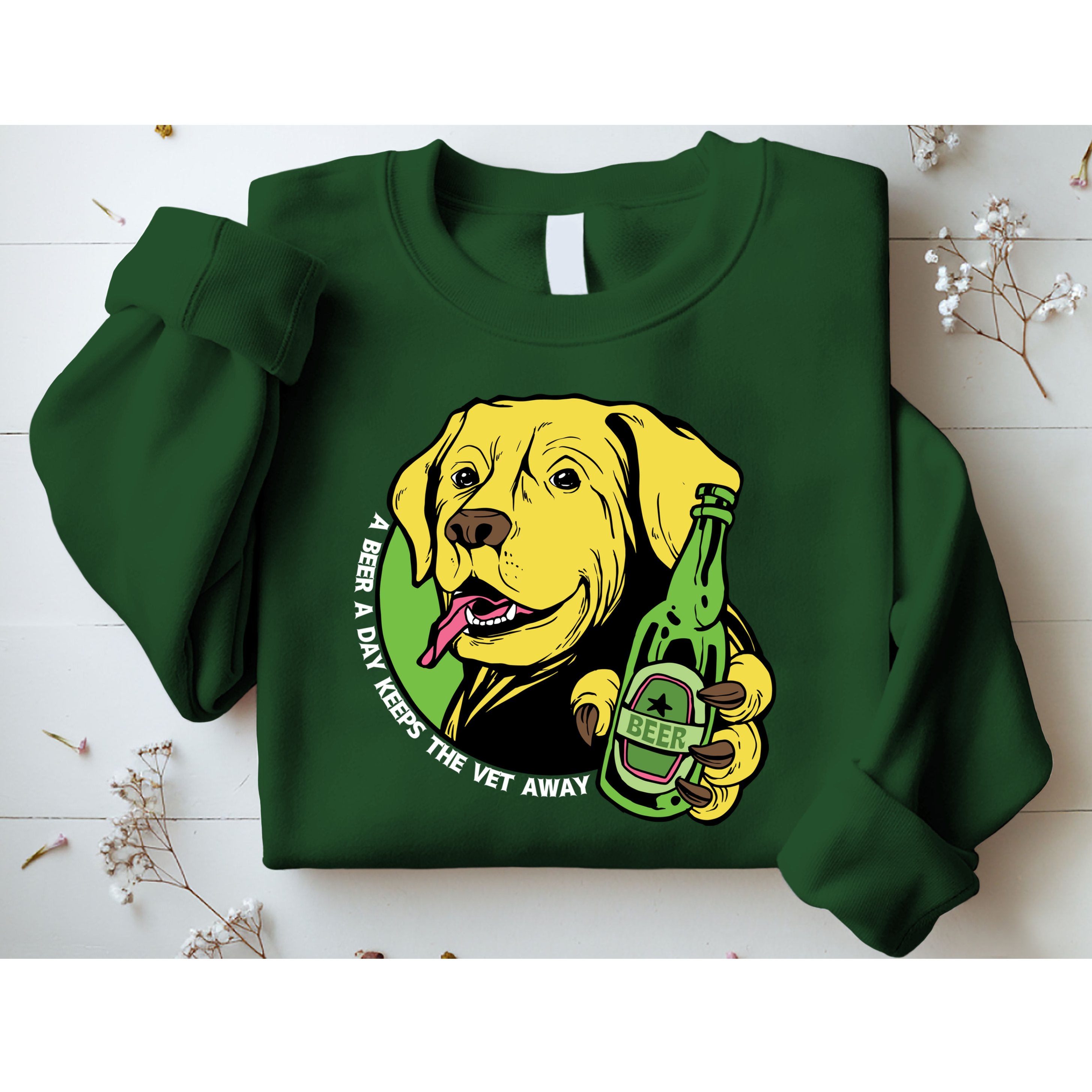 A Beer A Day Keeps The Vet Away Dog Sweatshirt