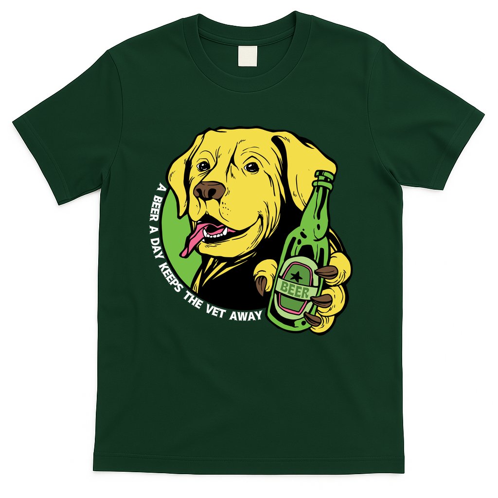 A Beer A Day Keeps The Vet Away Dog T-Shirt
