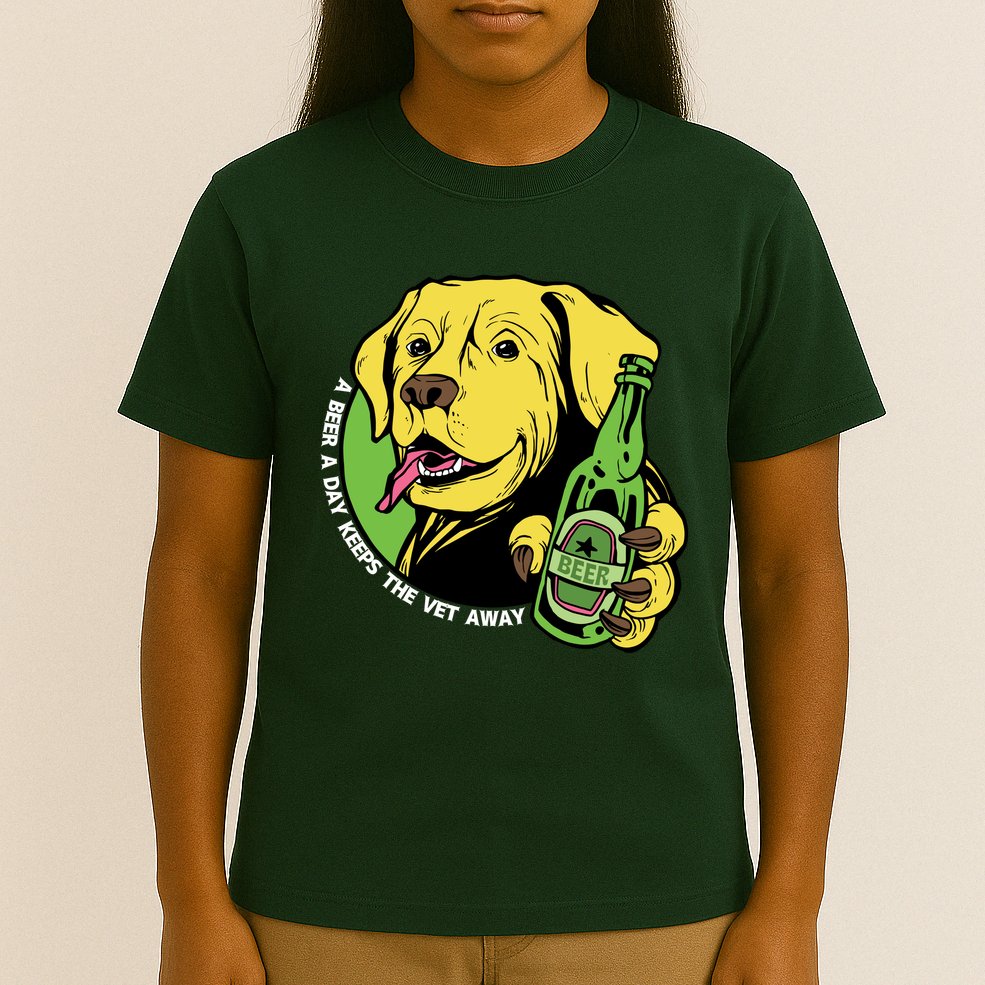 A Beer A Day Keeps The Vet Away Dog T-Shirt