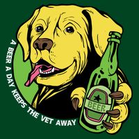 A Beer A Day Keeps The Vet Away Dog Womens T-Shirt