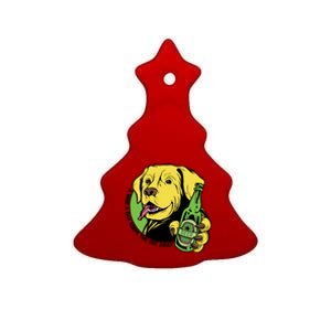 A Beer A Day Keeps The Vet Away Dog Ceramic Tree Ornament