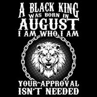 A Black King Was Born In August Birthday Lion Impact Tech Backpack