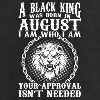 A Black King Was Born In August Birthday Lion Adult Drive Performance Visor