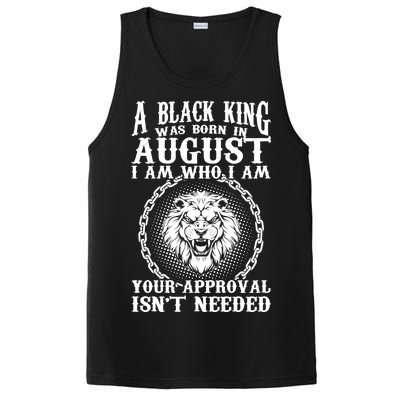 A Black King Was Born In August Birthday Lion PosiCharge Competitor Tank