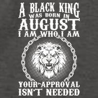 A Black King Was Born In August Birthday Lion Vector Backpack