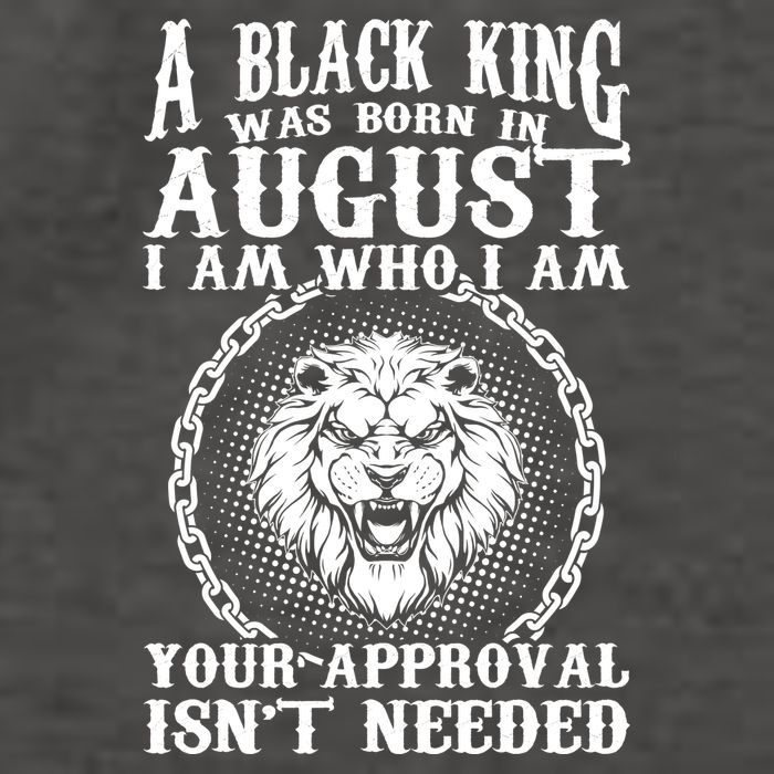 A Black King Was Born In August Birthday Lion Vector Backpack