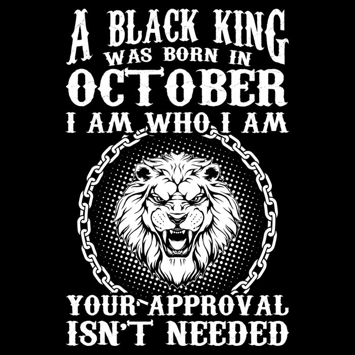 A Black King Was Born In October Birthday Lion Cooling Performance Crew T-Shirt