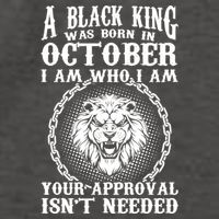 A Black King Was Born In October Birthday Lion Vector Backpack