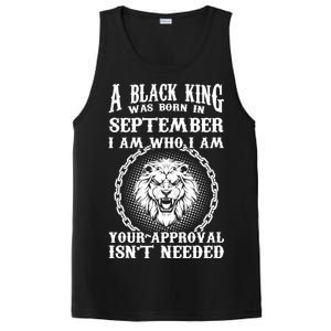 A Black King Was Born In September Birthday Lion PosiCharge Competitor Tank