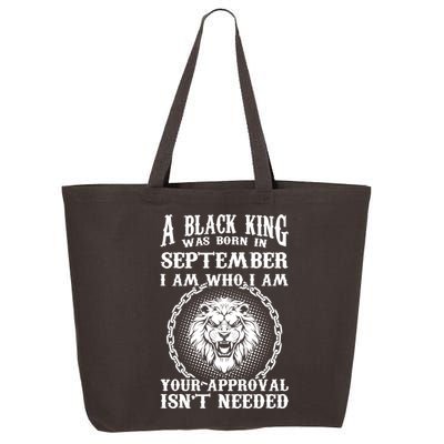 A Black King Was Born In September Birthday Lion 25L Jumbo Tote