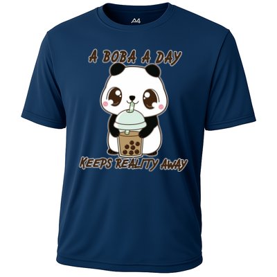 A Boba A Day Keeps The Reality Away Cute Panda Performance Shirt