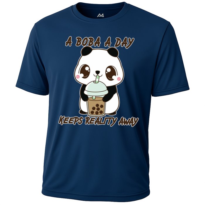 A Boba A Day Keeps The Reality Away Cute Panda Performance Shirt