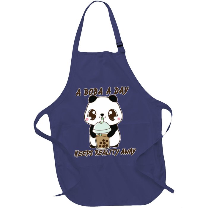 A Boba A Day Keeps The Reality Away Cute Panda Apron
