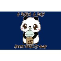 A Boba A Day Keeps The Reality Away Cute Panda Bumper Sticker