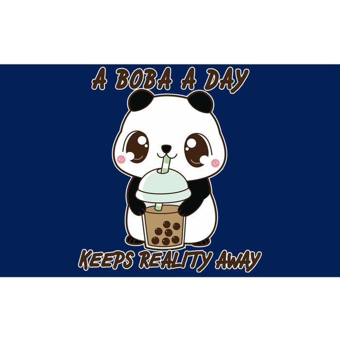 A Boba A Day Keeps The Reality Away Cute Panda Bumper Sticker