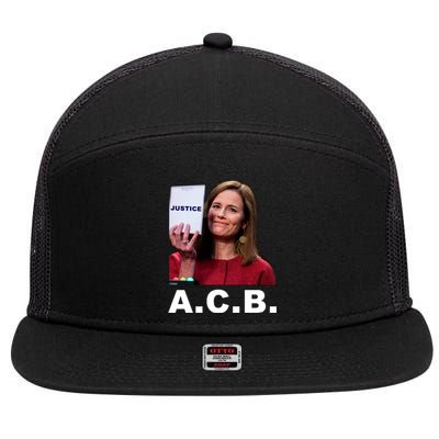 A.C.B. Justice Notepad Amy Barrett 7 Panel Mesh Trucker Snapback Hat