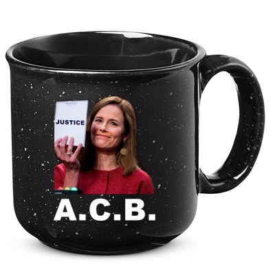 A.C.B. Justice Notepad Amy Barrett 15oz Campfire Ceramic Mug