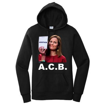 A.C.B. Justice Notepad Amy Barrett Women's Pullover Hoodie
