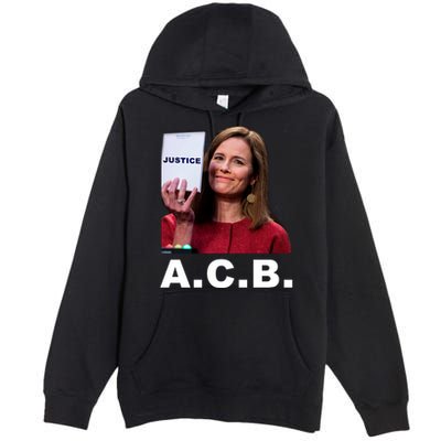 A.C.B. Justice Notepad Amy Barrett Premium Pullover Hoodie