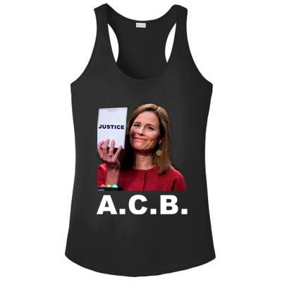 A.C.B. Justice Notepad Amy Barrett Ladies PosiCharge Competitor Racerback Tank