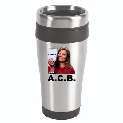 A.C.B. Justice Notepad Amy Barrett 16oz Travel Tumbler